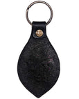 Hand Tooled Leather Key Chain Ring Handcraft Handmade Hilason