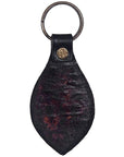 Hand Tooled Leather Key Chain Ring Handcraft Handmade Hilason