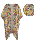 Baha Ranch Vintage Rodeo Poster Duster Kimono Coverup Women's Long Cover Up