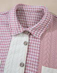 Luna Houndstooth Loose Shacket