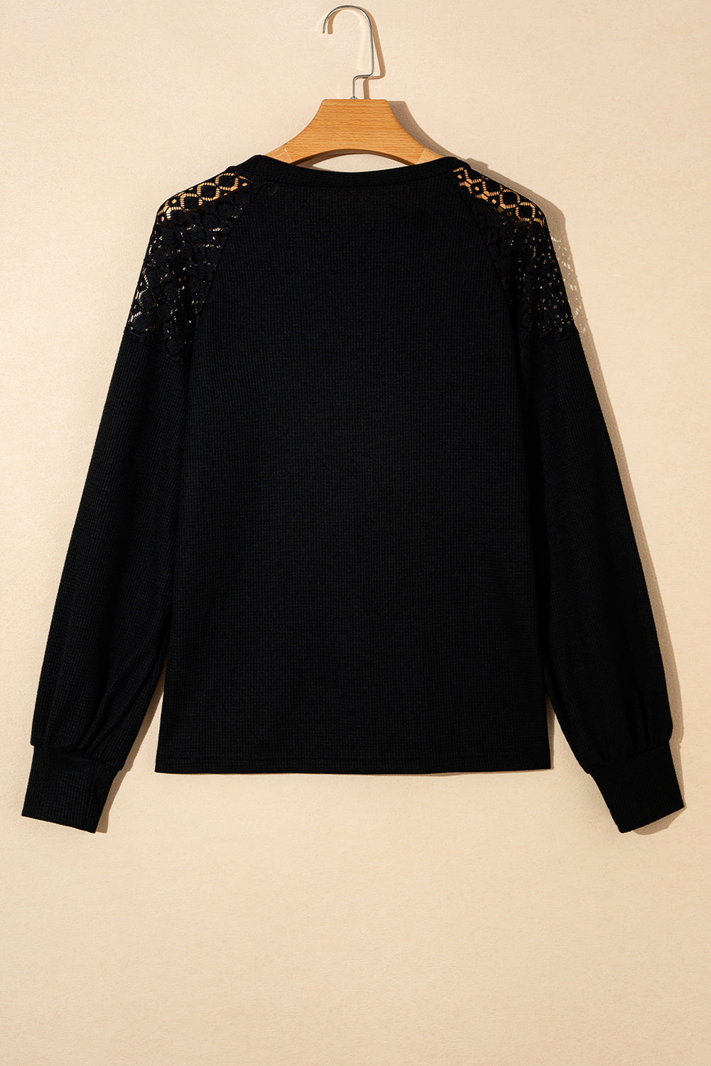 Ava Sleeve Textured Pullover Long Sleeve Top