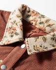 Evelyn Retro Floral Patchwork Shirt