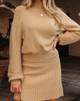Edith High Puff Sleeve Sweater