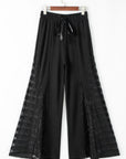 Wide Leg Black Lace Pants