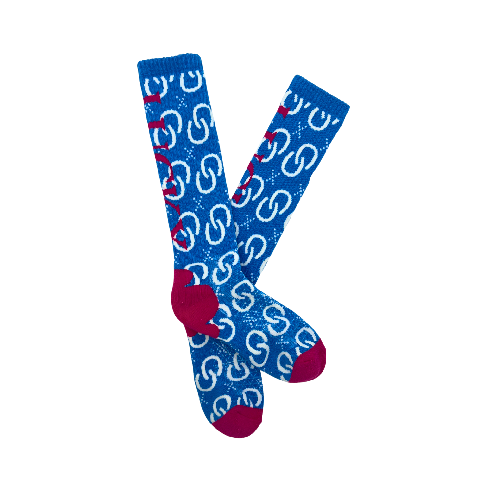 High Maintenance Cowgirl Sky Blue Performance Socks - Everest RanchHigh Maintenance Cowgirl Sky Blue Performance SocksWomen's Mid-Calf SocksLane Boots