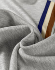 Stripe Patchwork Quarter-Zip Pullover and Pant Set