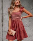 Aurelia Trim Sleeveless Mini Dress