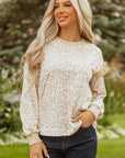 Aimee Detail Ribbed Trim Sweatshirt