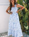 Lily Floral Smocked Tiered Maxi Dress