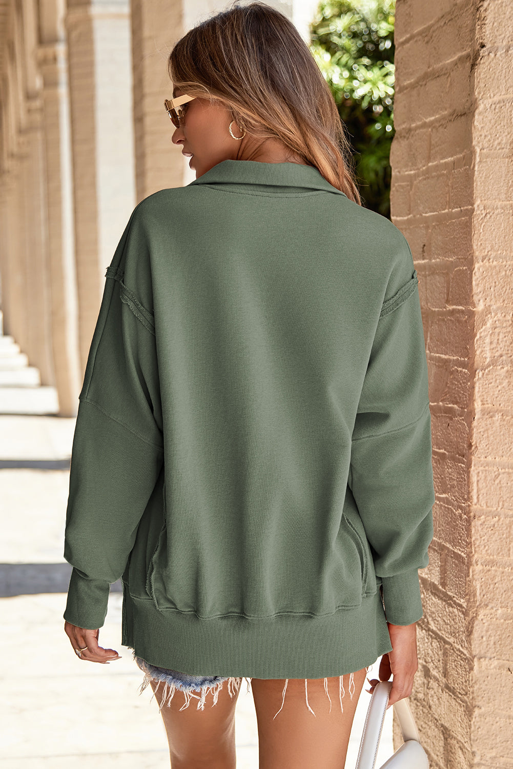 Luminy Baggy Sweatshirt with Slits