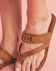 Everleigh Buckle Leathered Flat Slippers