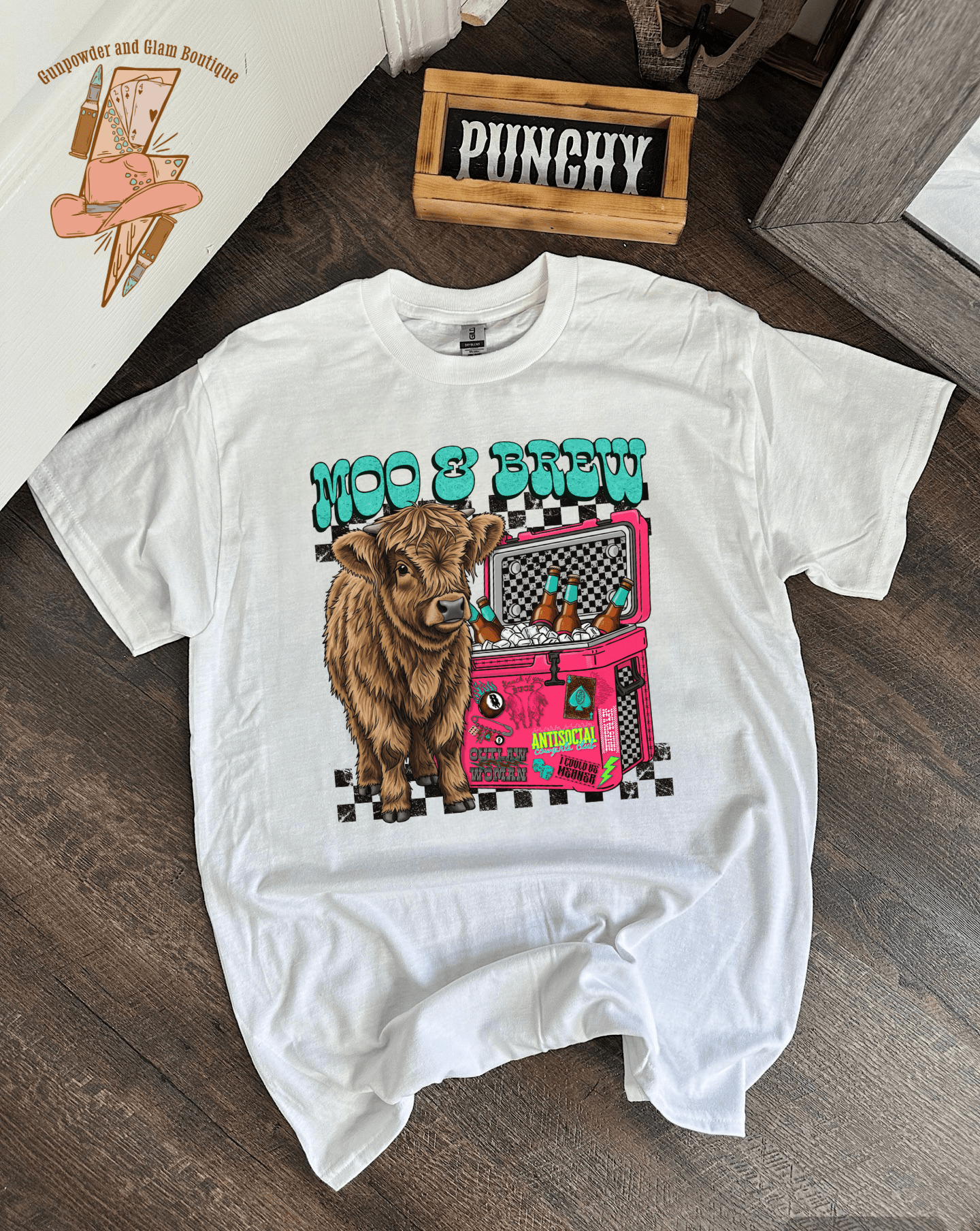 Moo &amp; Brew Tee or Crewneck