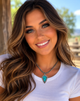 Arrowhead Fashion Turquoise Pendant Necklace