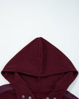 Waffle Zip Up Snap Button Hooded Jacket