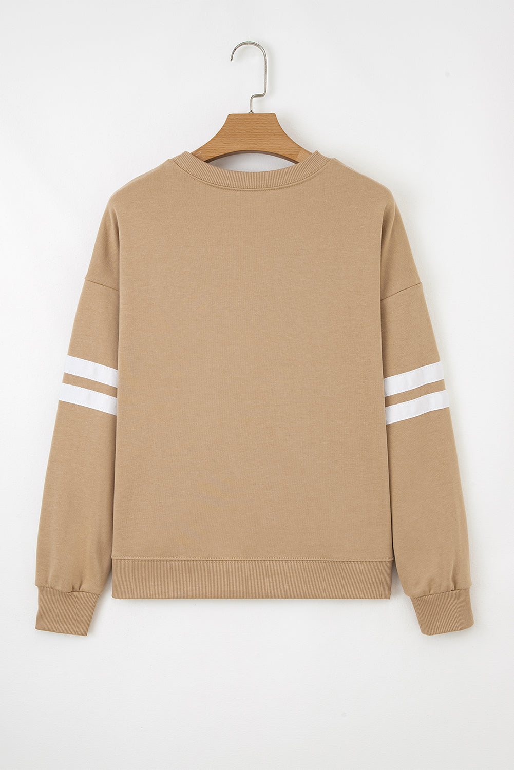 Varsity Stripe Drop Shoulder Oversized Sweatshirt