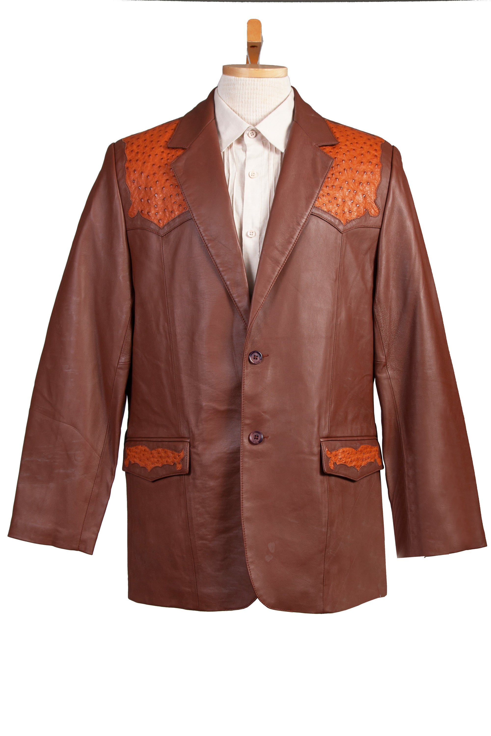 Ostrich Trimmed Blazer - 650