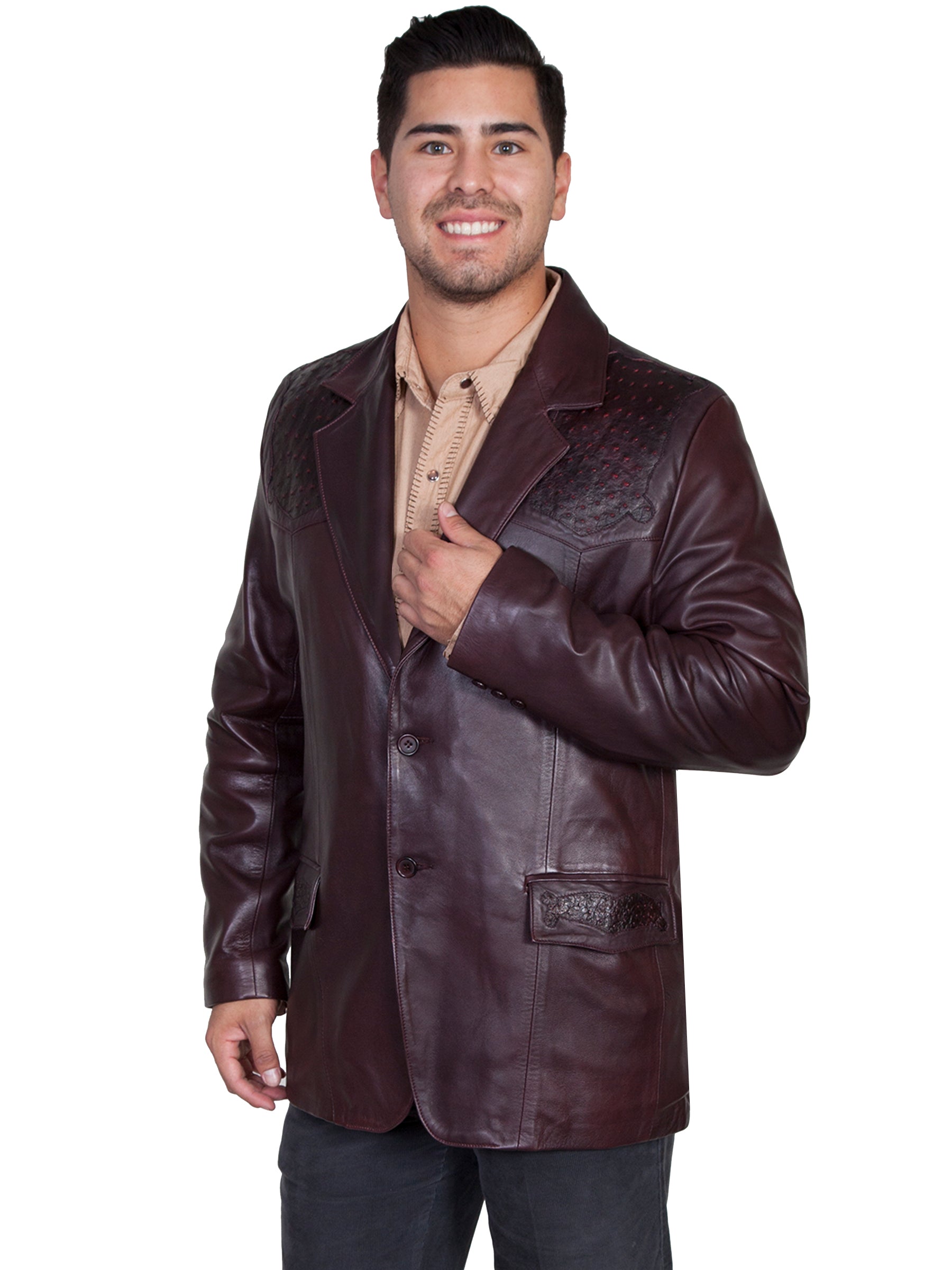 Ostrich Trimmed Blazer - 650