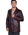 Ostrich Trimmed Blazer - 650