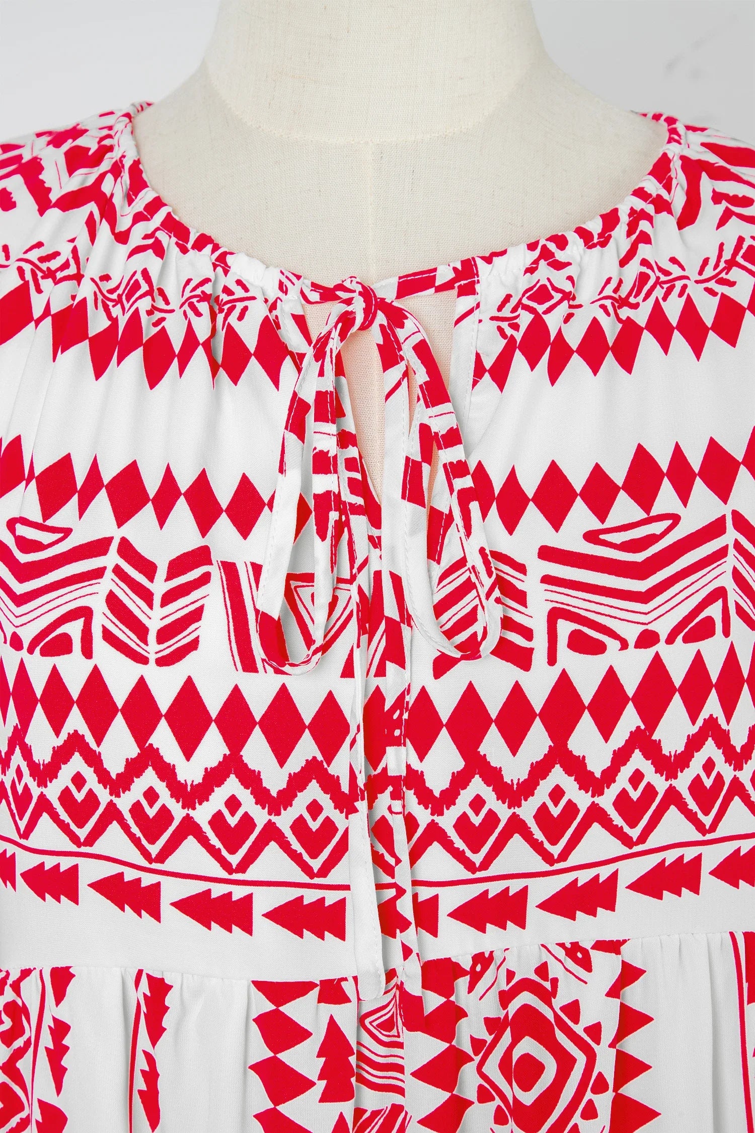 Boho 3/4 Sleeve Maxi Dress