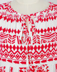 Boho 3/4 Sleeve Maxi Dress