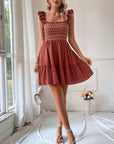 Aurelia Trim Sleeveless Mini Dress