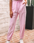 Noor Solid Color Jogger Pants