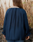 Katelyn Long Flounce Sleeve PLUS Blouse