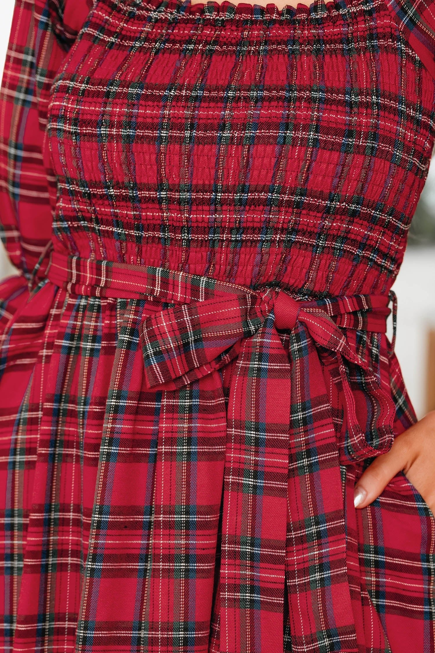 Jazmin Waist Flared Midi Dress