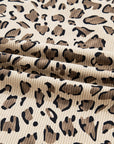 Leopard Bib Wide Leg Jumpsuit