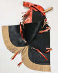 Hilason Western Pro Rodeo Bull Riding Chaps Leather Youth Kid