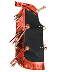 Hilason Western Pro Rodeo Bull Riding Chaps Leather Youth Kid