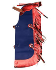 Hilason Western Pro Rodeo Bull Riding Chaps Leather Youth Kid