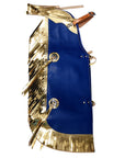 Hilason Western Leather Kids Junior Youth Pro Rodeo Bull Riding Chaps