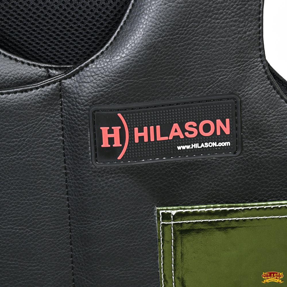 Hilason Kids Junior Youth Bull Riding Pro Rodeo Leather Protective Vest