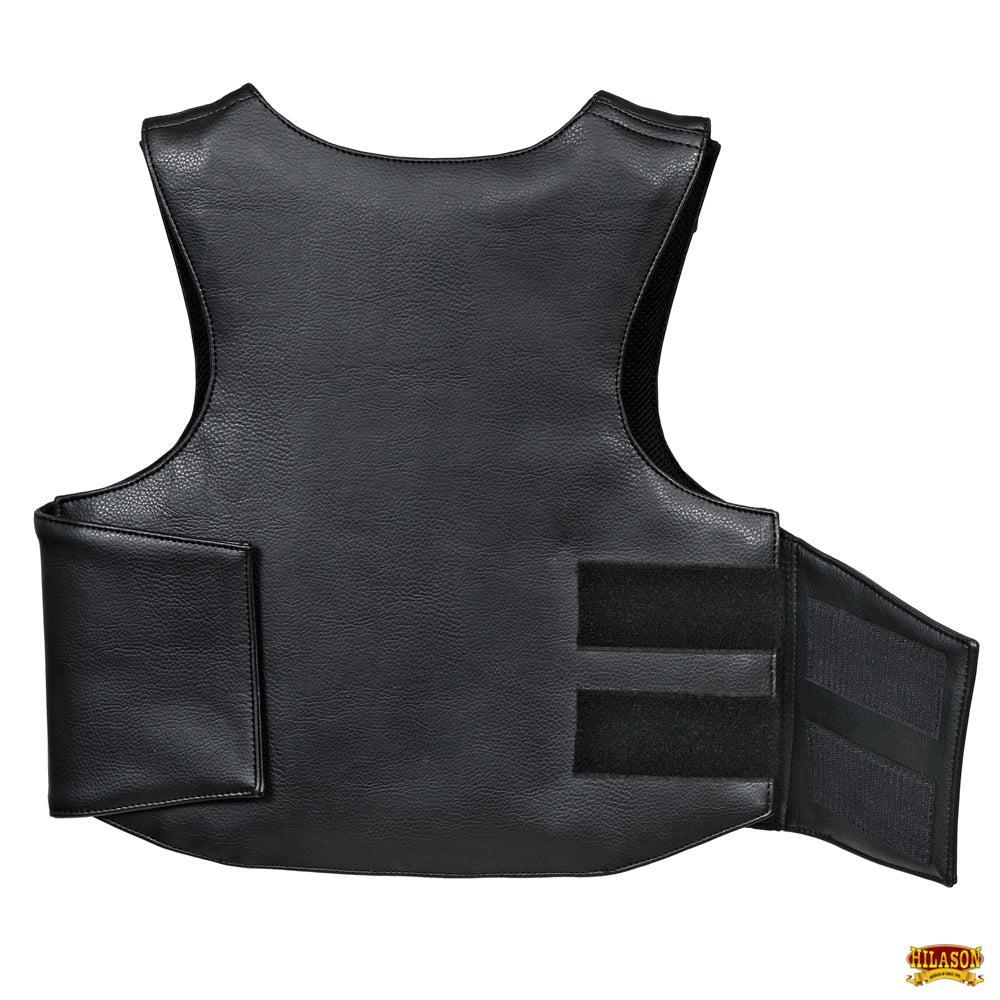 Hilason Kids Junior Youth Bull Riding Pro Rodeo Leather Protective Vest