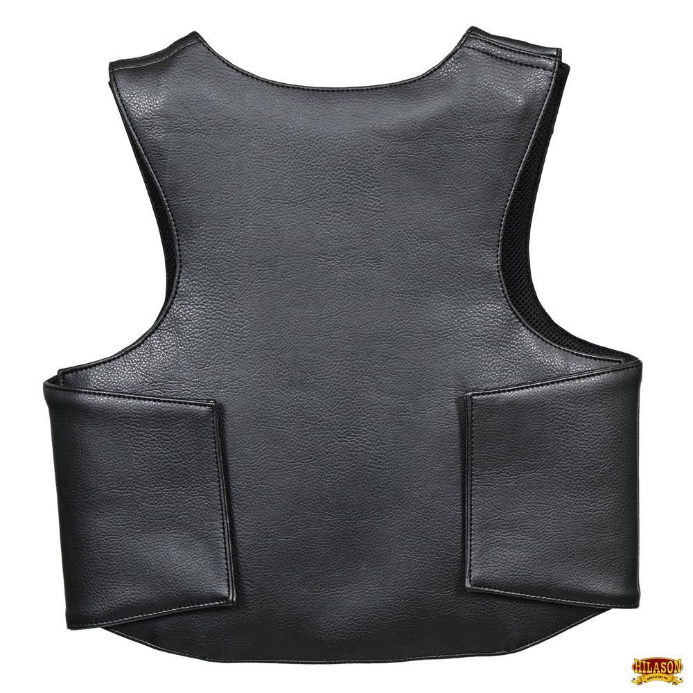 Hilason Kids Junior Youth Bull Riding Pro Rodeo Leather Protective Vest