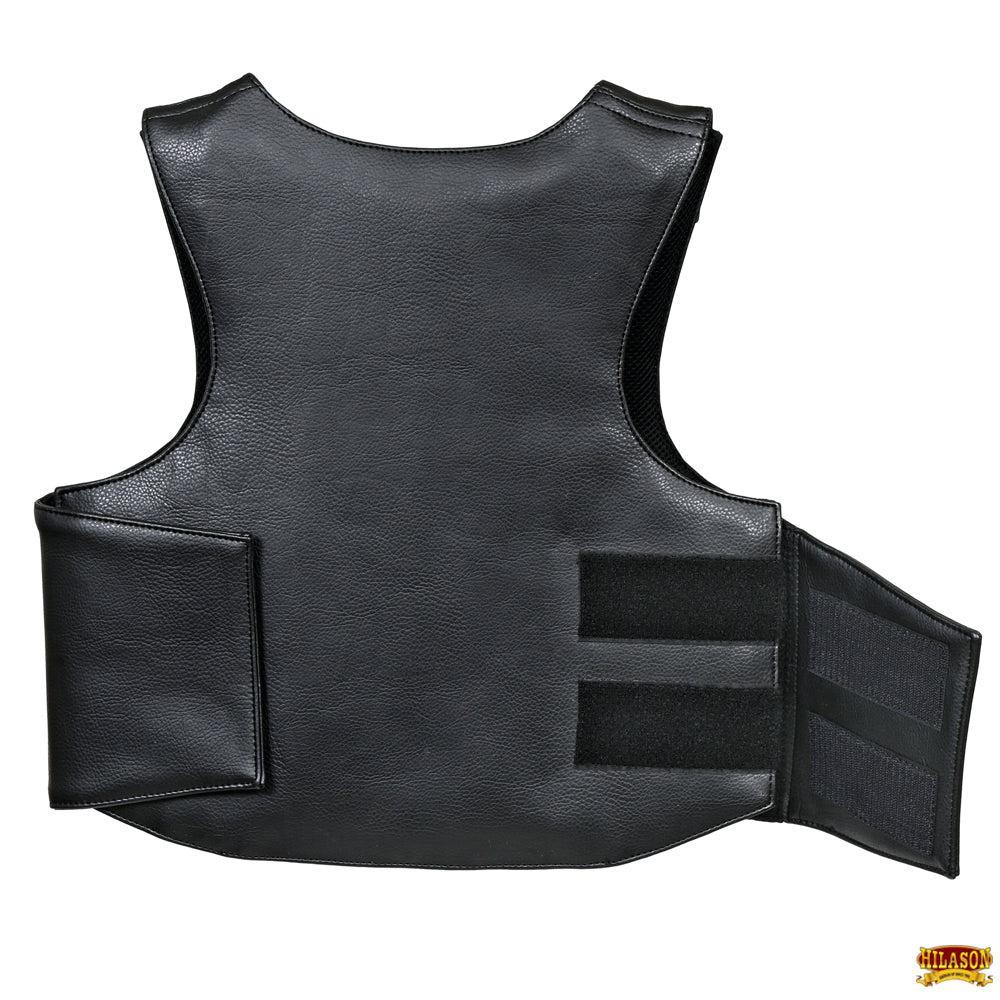 Hilason Kids Junior Youth Bull Riding Pro Rodeo Leather Protective Vest