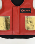 Hilason Kids Junior Youth Bull Riding Pro Rodeo Leather Protective Vest