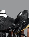 Western Horse Wade Saddle American Leather Ranch Roping Black Hilason