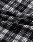 Plaid Collared Zip-Up Long Sleeve Mini Dress