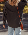 Waffle Knit Patchwork Half Zip Sweatshirt