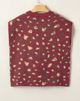 Leopard Cap Sleeve Textured Knit Top