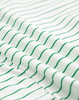 Stripe Ruffle Sleeve Crewneck T-Shirt Mini Dress