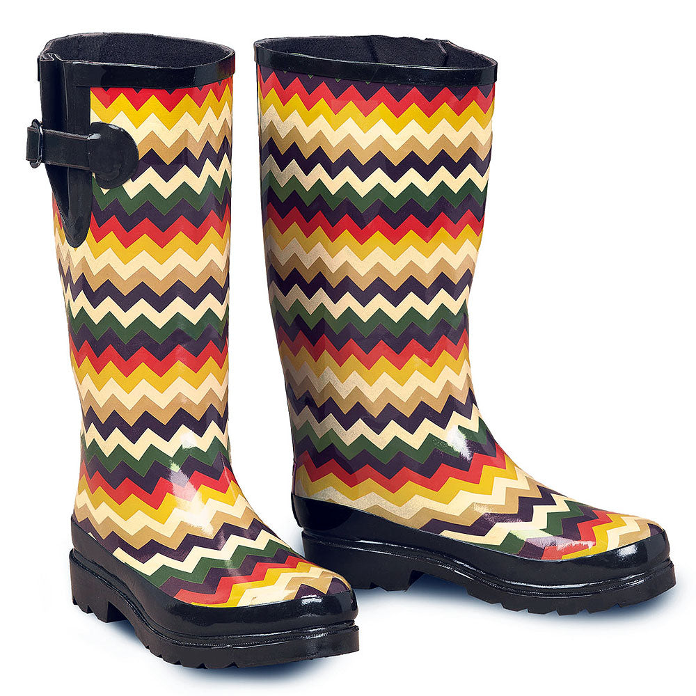 M&amp;F Western Womens Ladies Leanne Chevron Round Toe Leg