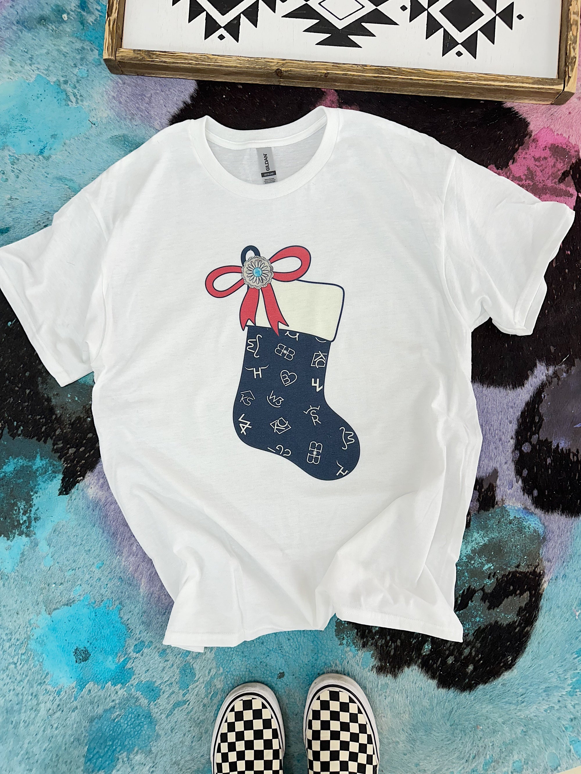 Cattle Brand Stocking TEE or CREWNECK
