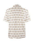 White Aztec Men's Polo Style Shirt