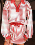 Zaylee Collared Drop Shoulder Pullover