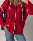 Olivia Knit Drawstring Hooded Sweater