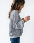 Mercy Hem Pullover top Long Sleeve Top