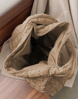Kylie Quilted Zipper Tote Bag